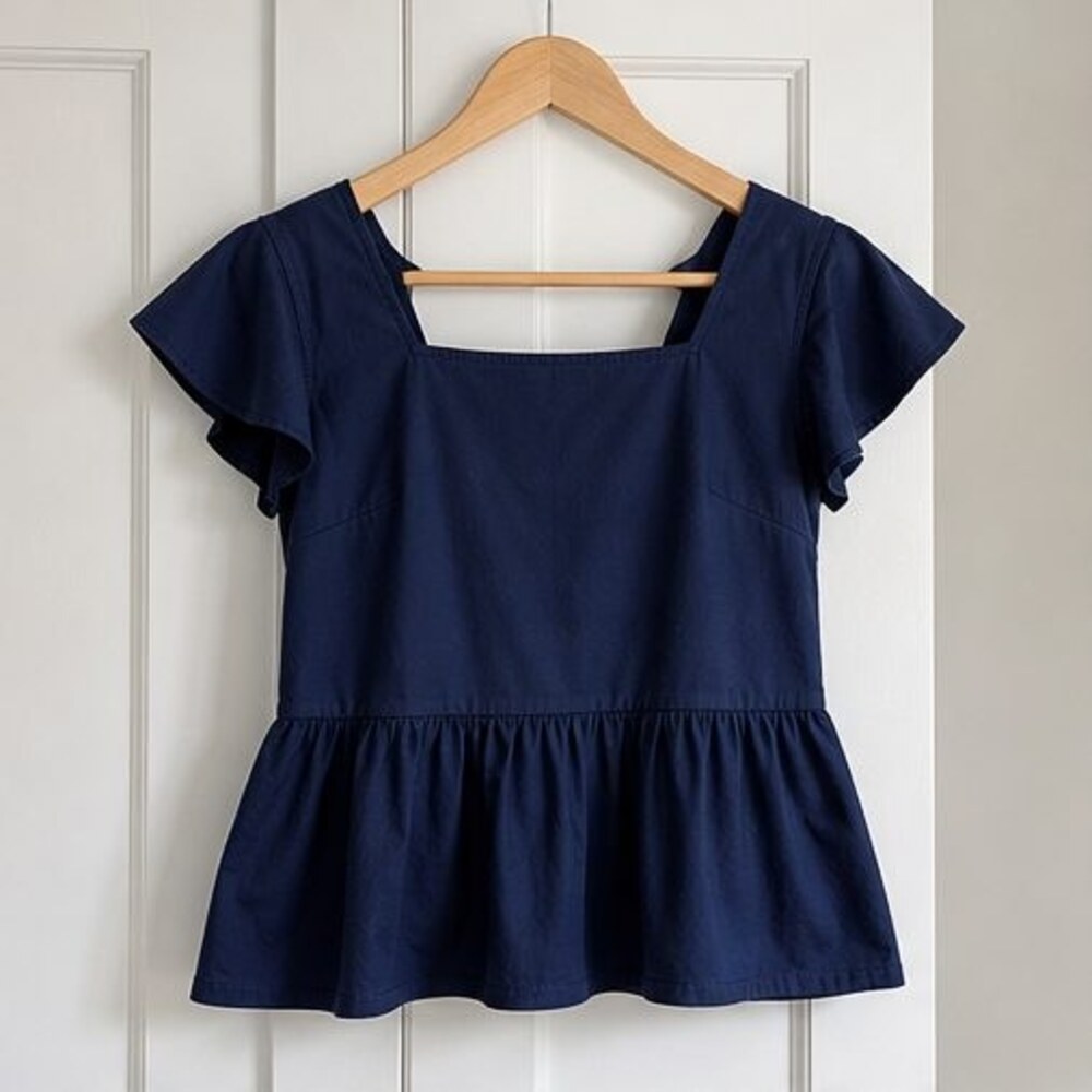 Teal Peplum Top